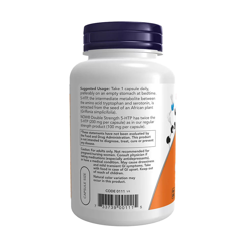 Now Foods 5-HTP Double Strength 200 mg (120 Veg Capsules)