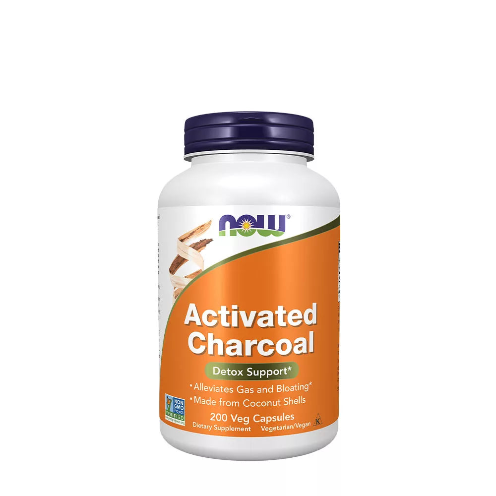 Now Foods Activated Charcoal (200 Veg Capsules)