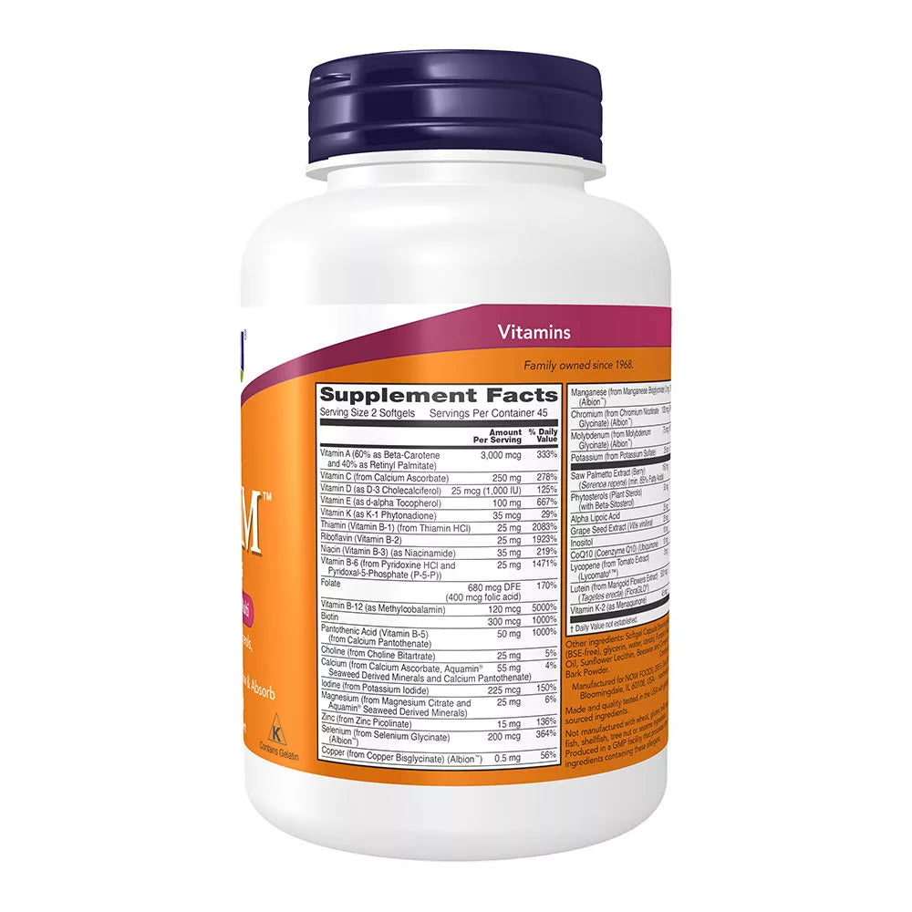 Now Foods ADAM™ Superior Men's Multiple Vitamin (90 Softgels)