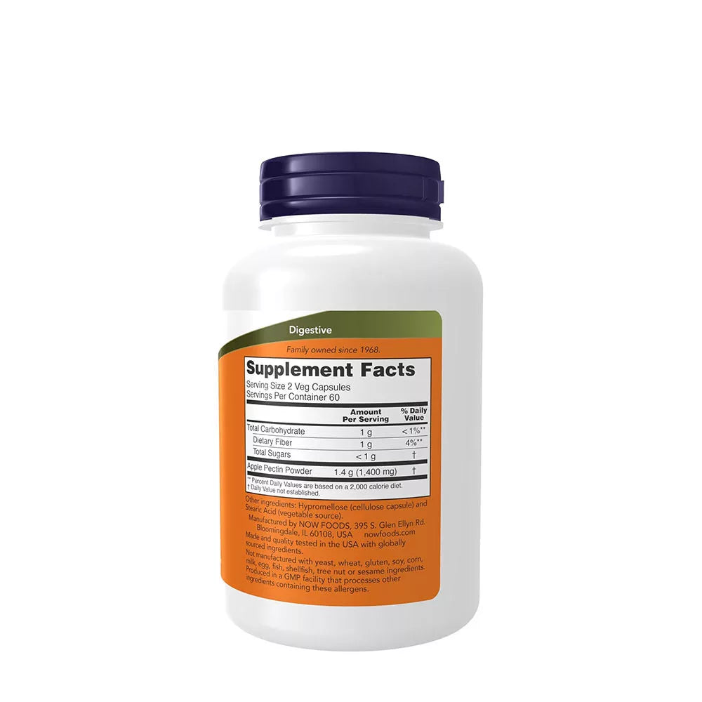 Now Foods Apple Pectin 700 mg (120 Veg Capsules)