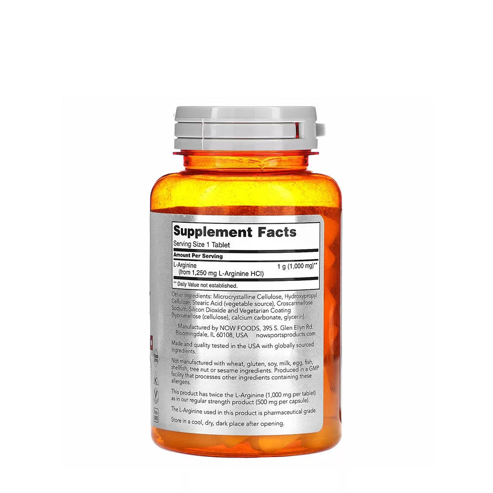 Now Foods Arginine 1000 mg (60 Tablets)