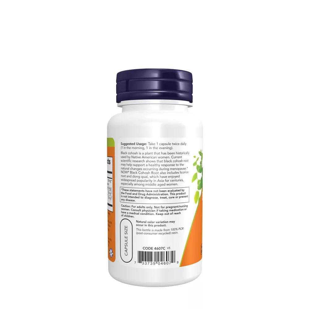 Now Foods Black Cohosh 80 mg (90 Capsules)