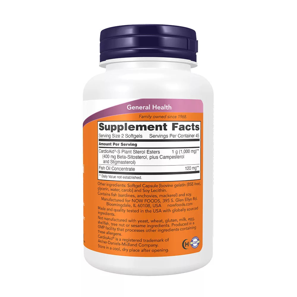 Now Foods Beta-Sitosterol Plant Sterols (90 Softgels)