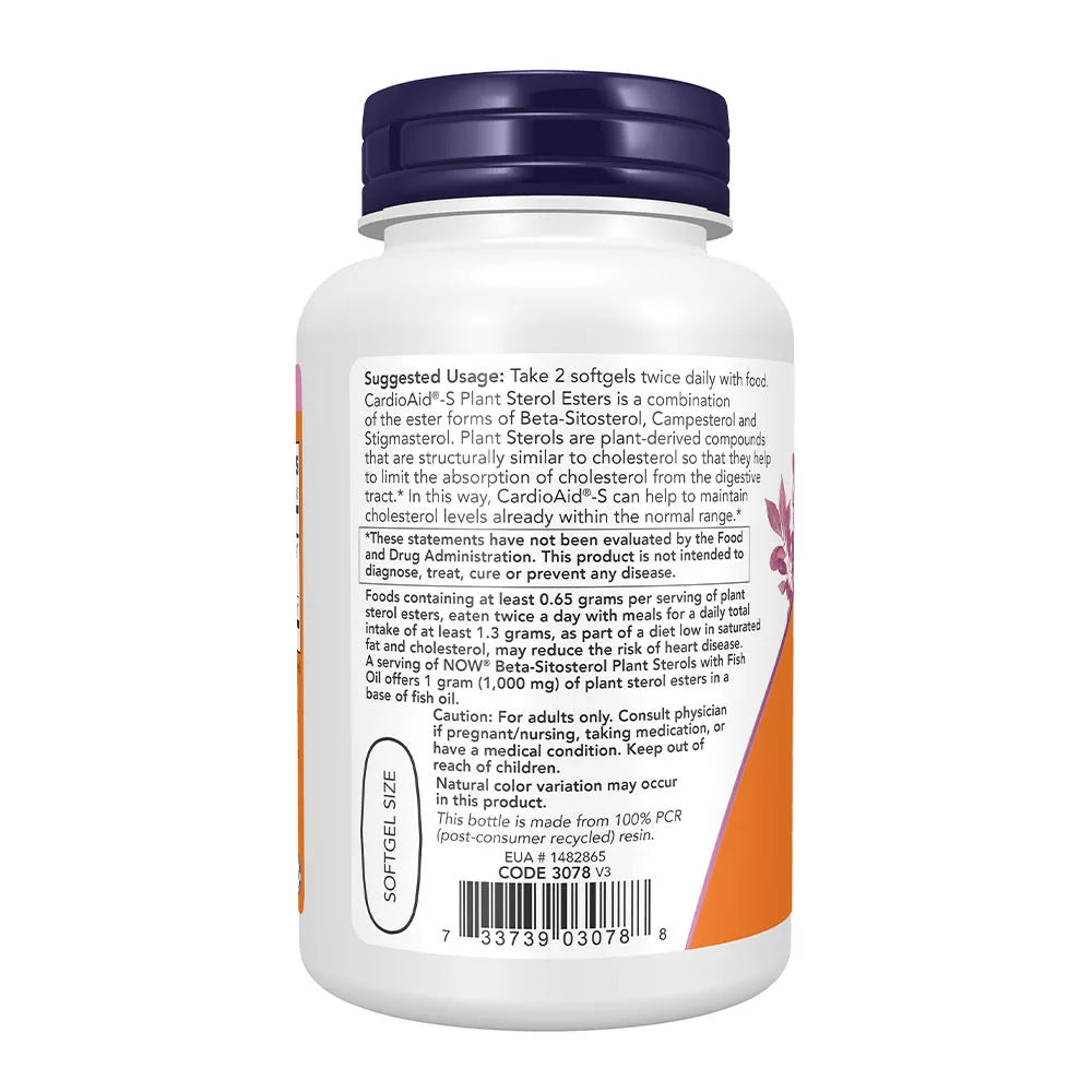 Now Foods Beta-Sitosterol Plant Sterols (90 Softgels)