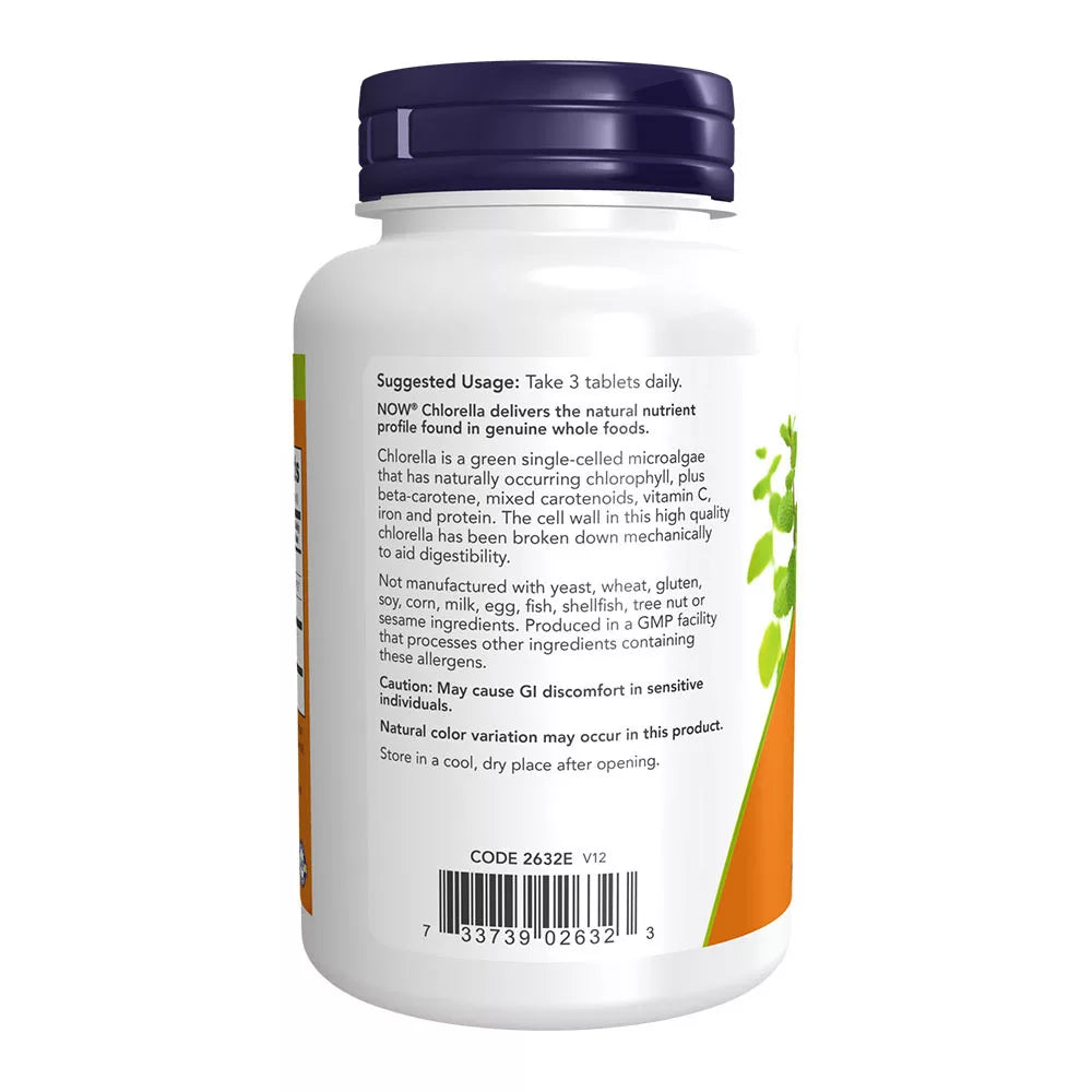 Now Foods Chlorella 1000 mg (120 Tablets)