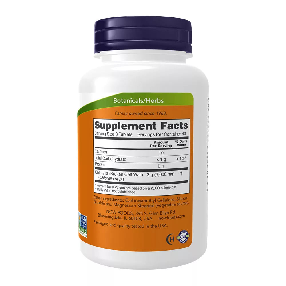 Now Foods Chlorella 1000 mg (120 Tablets)
