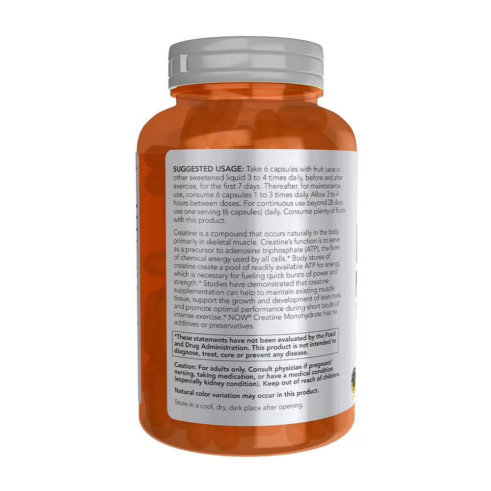 Now Foods Creatine Monohydrate 750 mg (240 Veg Capsules)
