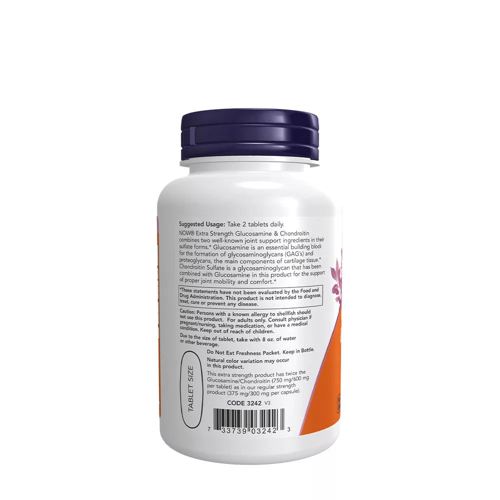 Now Foods Glucosamine & Chondroitin Extra Strength (60 Tablets)