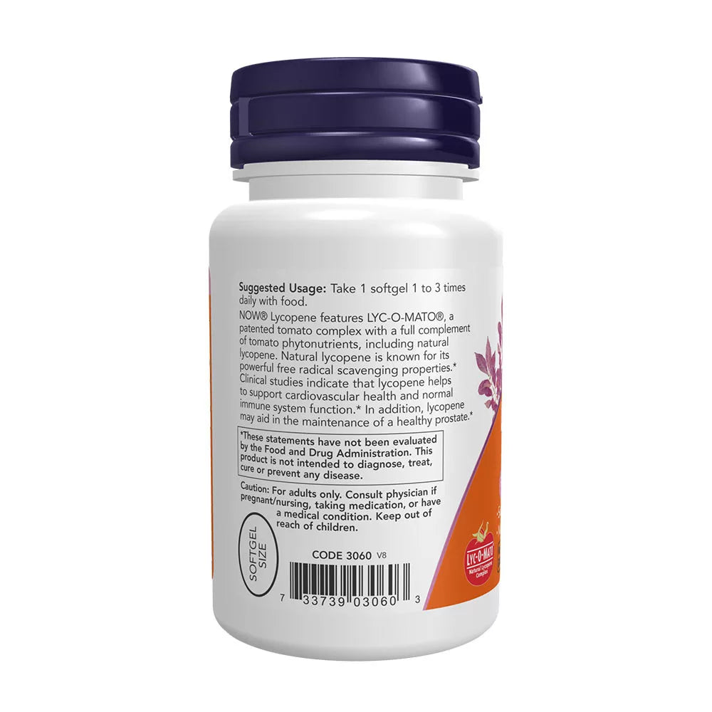 Now Foods Lycopene 10 mg (60 Softgels)