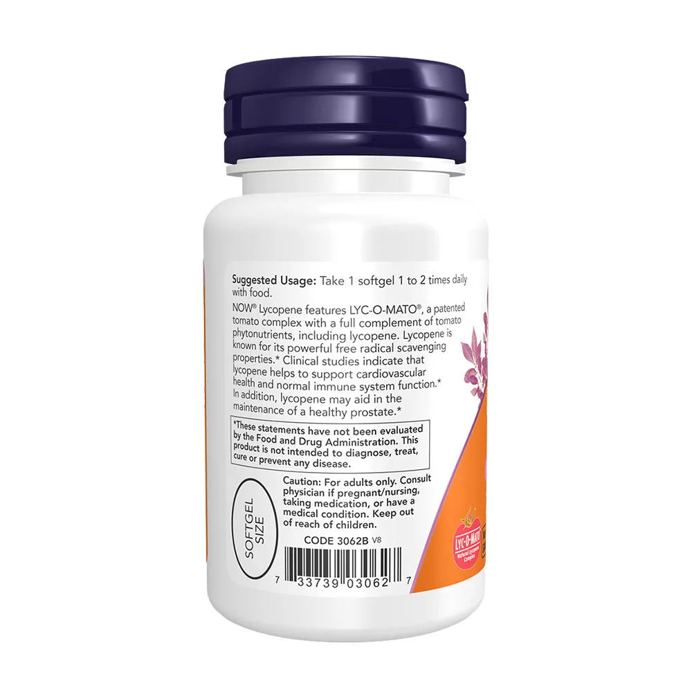 Now Foods Lycopene 20 mg (50 Softgels)