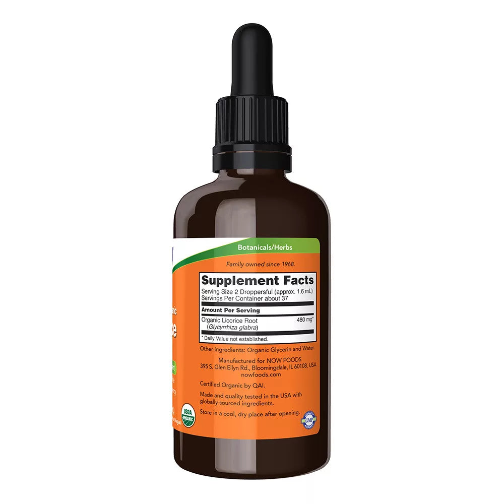 Now Foods Licorice Root Glycerite, Organic (59 ml)
