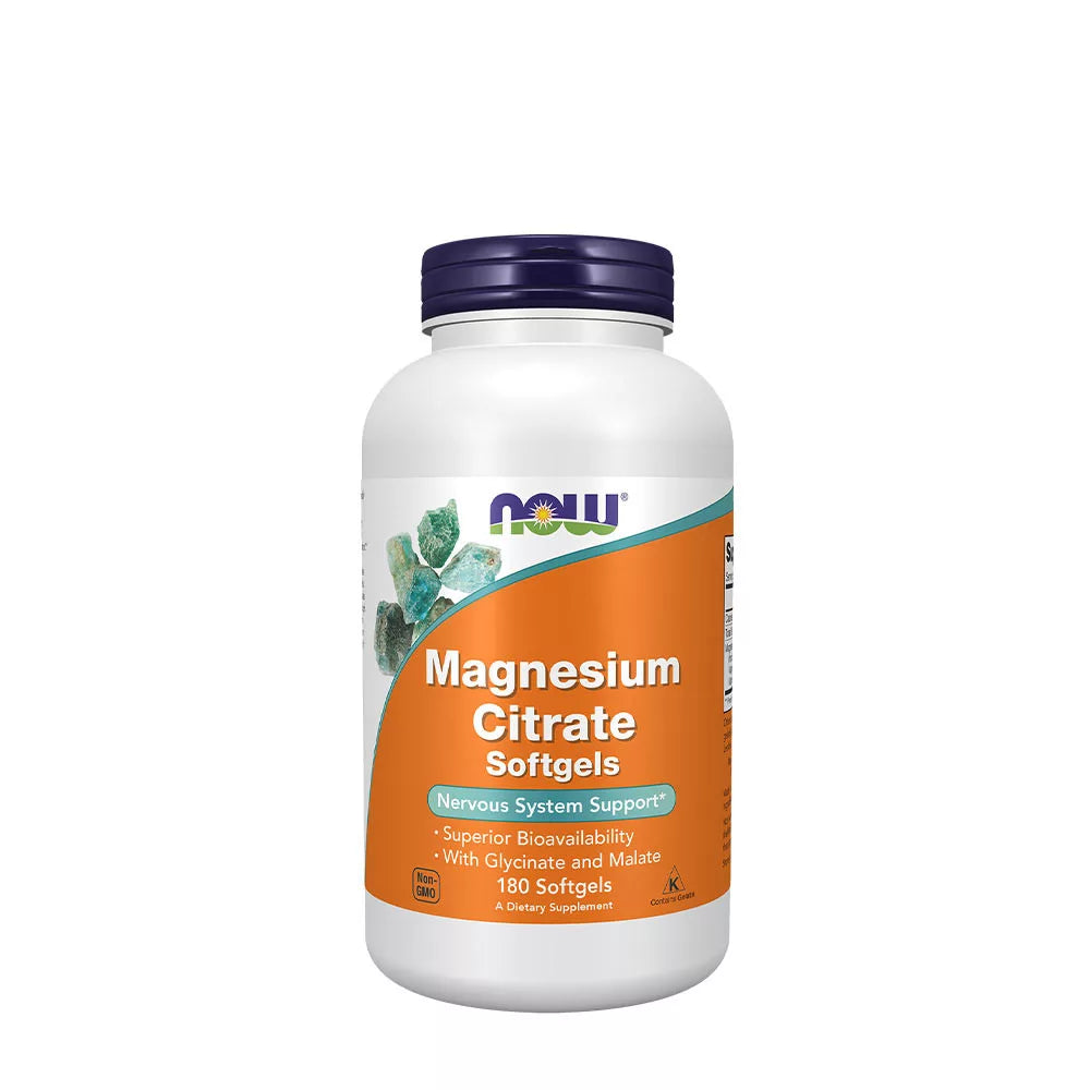 Now Foods Magnesium Citrate 134mg (180 Softgels)
