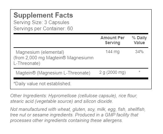 Now Foods Magtein (180 Veg Capsules)