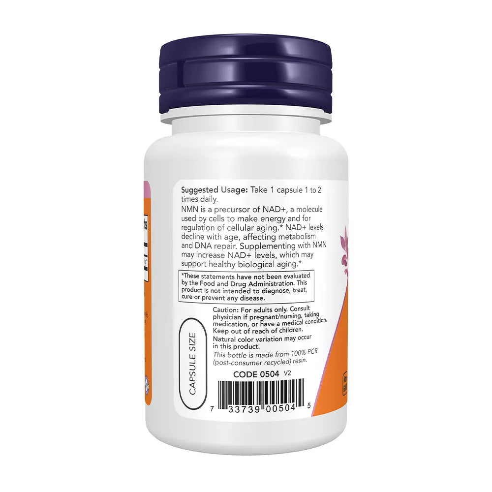 Now Foods NMN 250 mg (60 Veg Capsules)