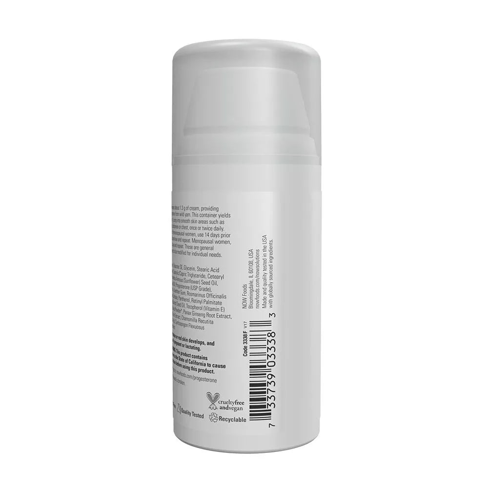 Now Foods Progesterone from Wild Yam Balancing Skin Cream (85 g)