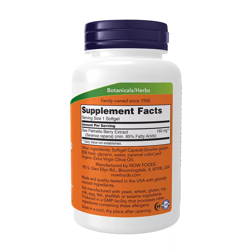 Now Foods Saw Palmetto Extract 160 mg (240 Softgels)