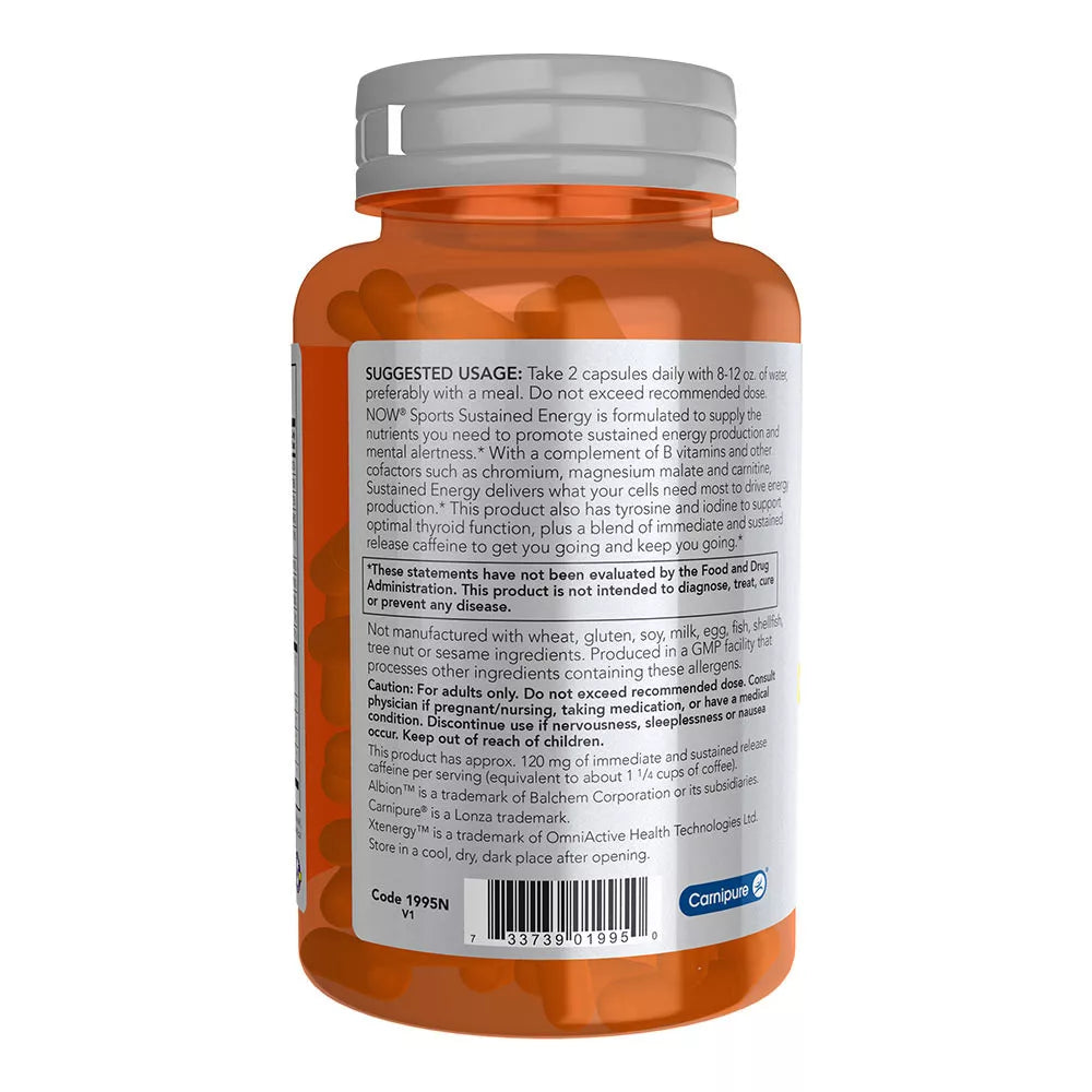 Now Foods Sustained Energy (90 Veg Capsules)