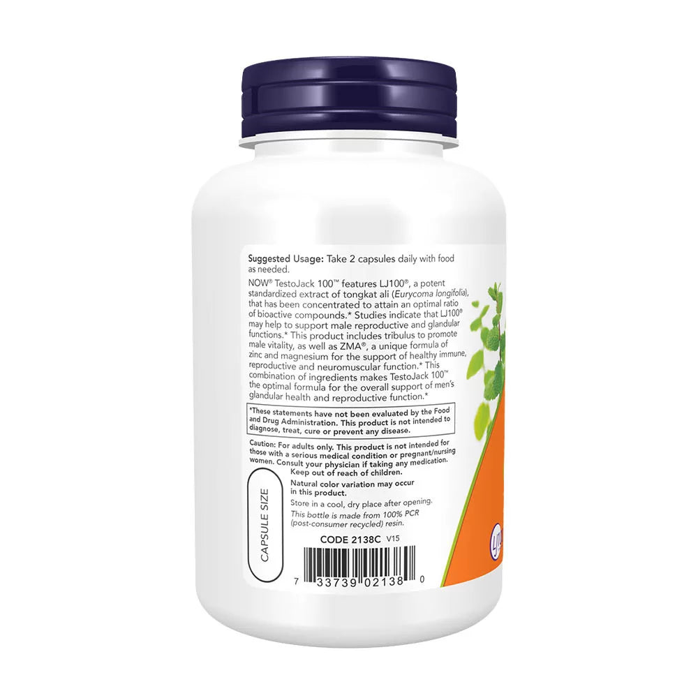 Now Foods TestoJack 100 (120 Veg Capsules)