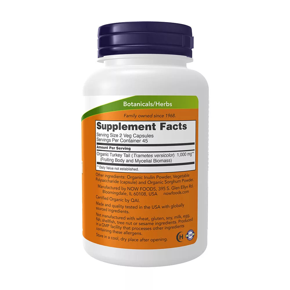 Now Foods Turkey Tail 500 mg (90 Capsules)