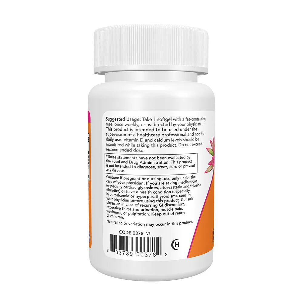 Now Foods Vitamin D-3 50,000 IU (50 Softgels)