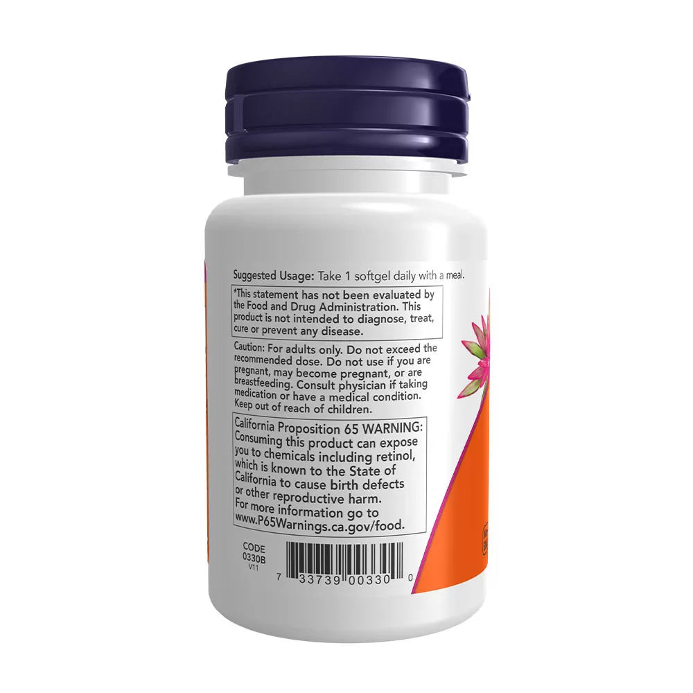Now Foods Vitamin A 10,000 IU (100 Softgels)