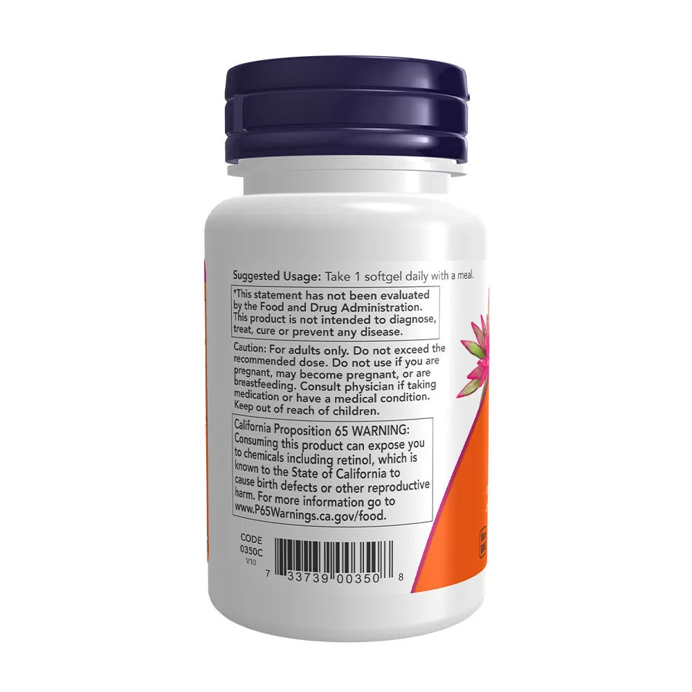 Now Foods Vitamin A & D 10,000/400 IU (100 Softgels)