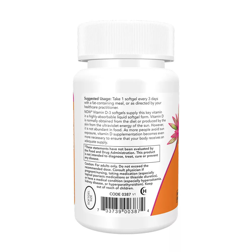 Now Foods Vitamin D-3 10,000 IU (30 Softgels)