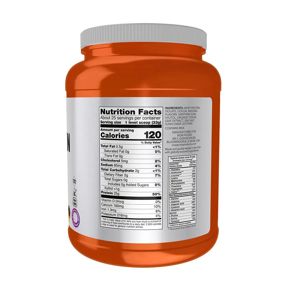 Now Foods Whey Protein Isolate (816 g, Chocolate)