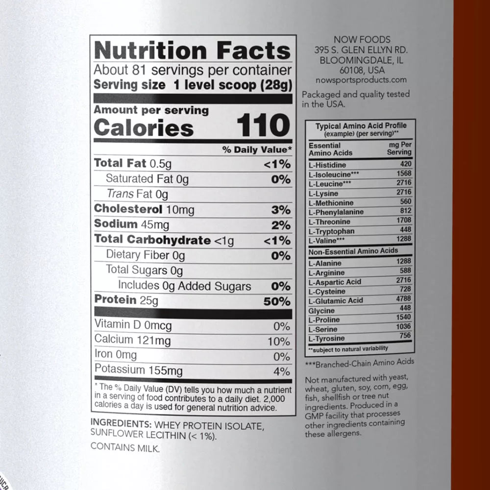 Now Foods Whey Protein Isolate (2268 g, Unflavored)