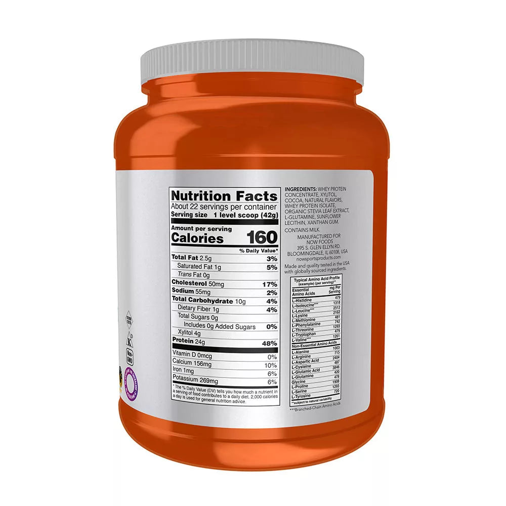 Now Foods Whey Protein (907 g, Creamy Chocolate)