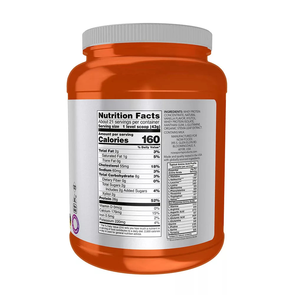 Now Foods Whey Protein (907 g, Creamy Vanilla)