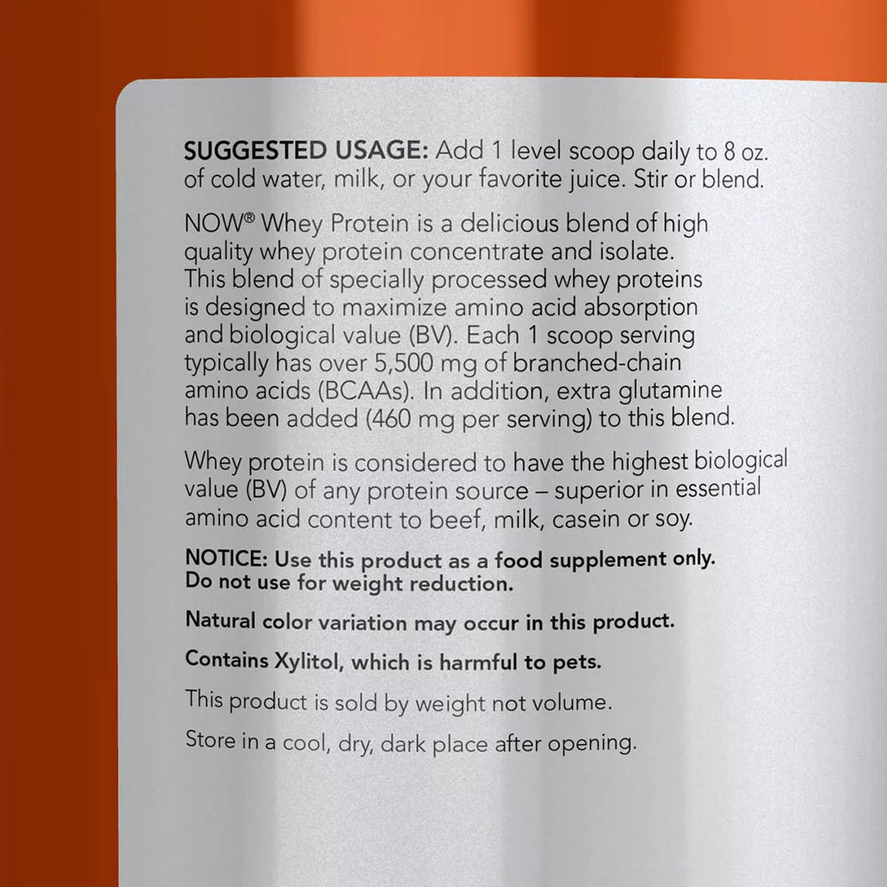 Now Foods Whey Protein (2722 g, Creamy Vanilla)