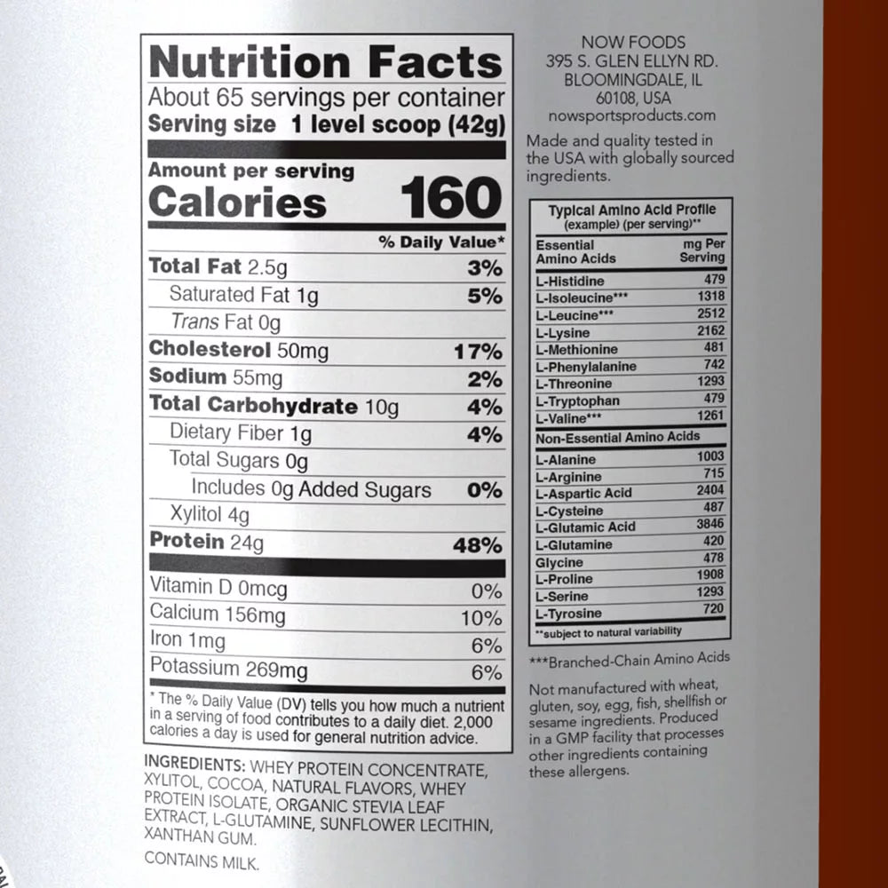 Now Foods Whey Protein (2722 g, Creamy Chocolate)