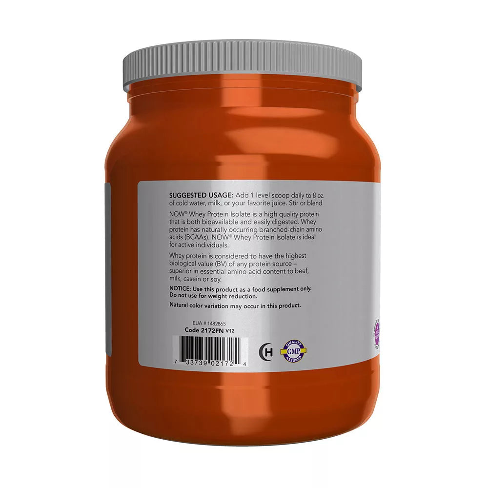 Now Foods Whey Protein Isolate (544 g, Unflavored)