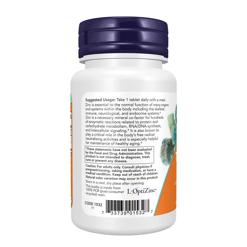 Now Foods Zinc Transporters 22mg (90 Tablets)