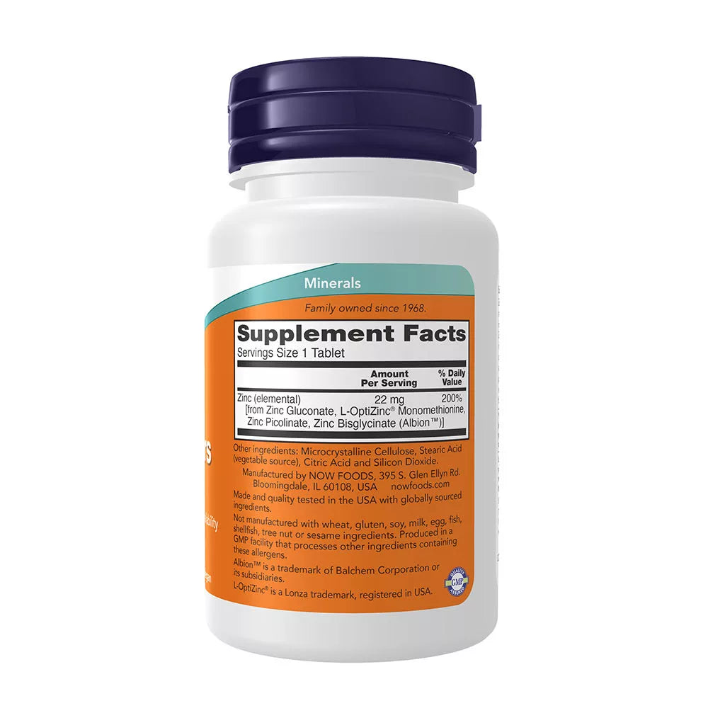 Now Foods Zinc Transporters 22mg (90 Tablets)