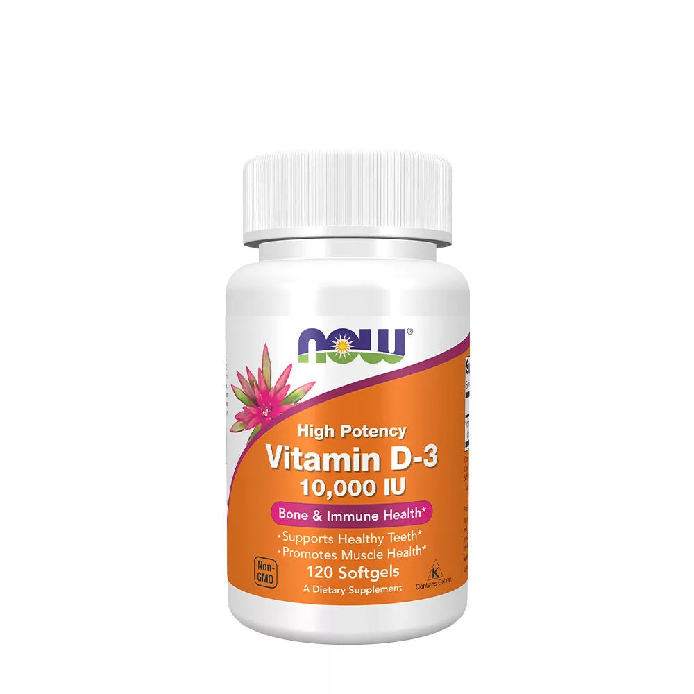 Now Foods Vitamin D-3 10,000 IU (120 Softgels)