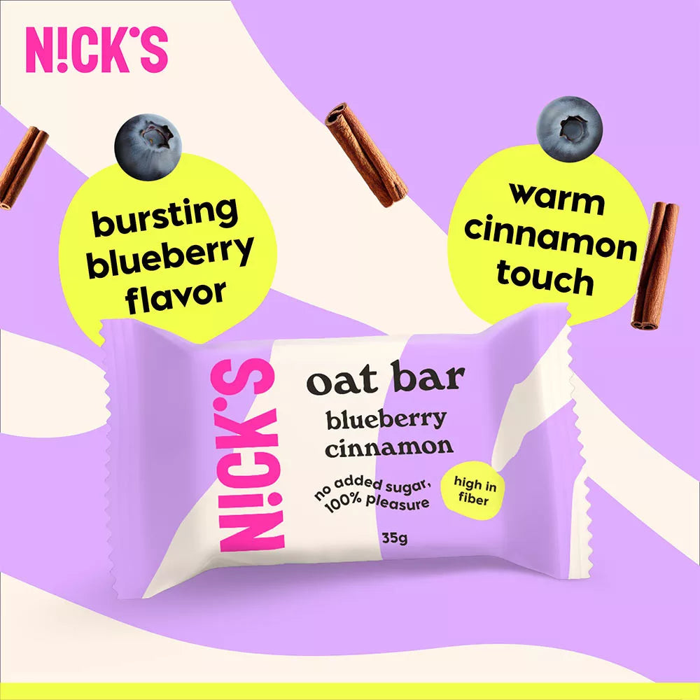 Nick's Oat Bar Blueberry Cinnamon (35 g)