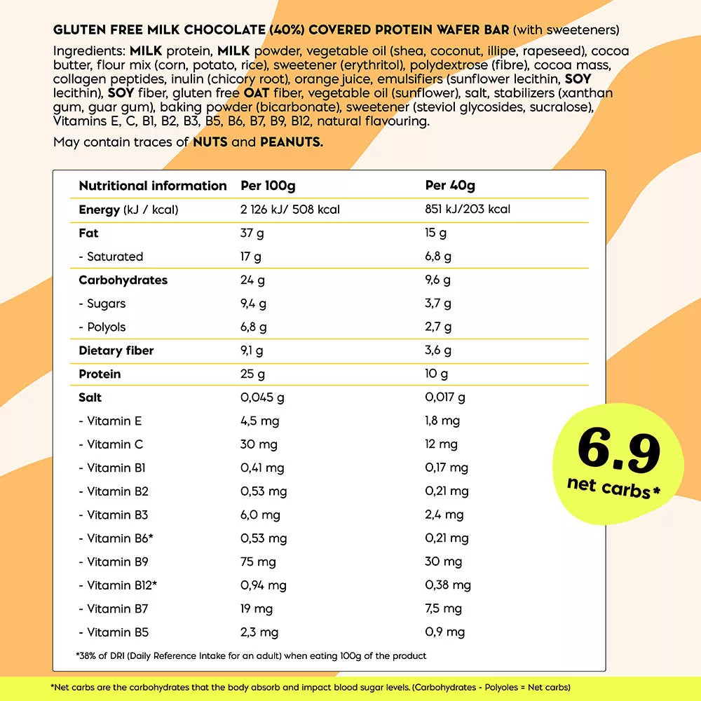 Nick's Protein Wafer Orange (40 g)