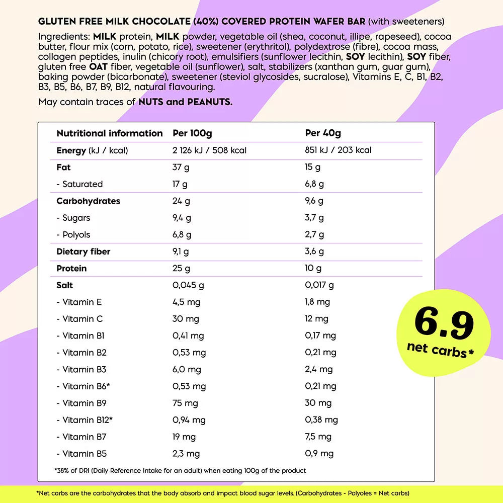 Nick's Protein Wafer Vanilla (40 g)