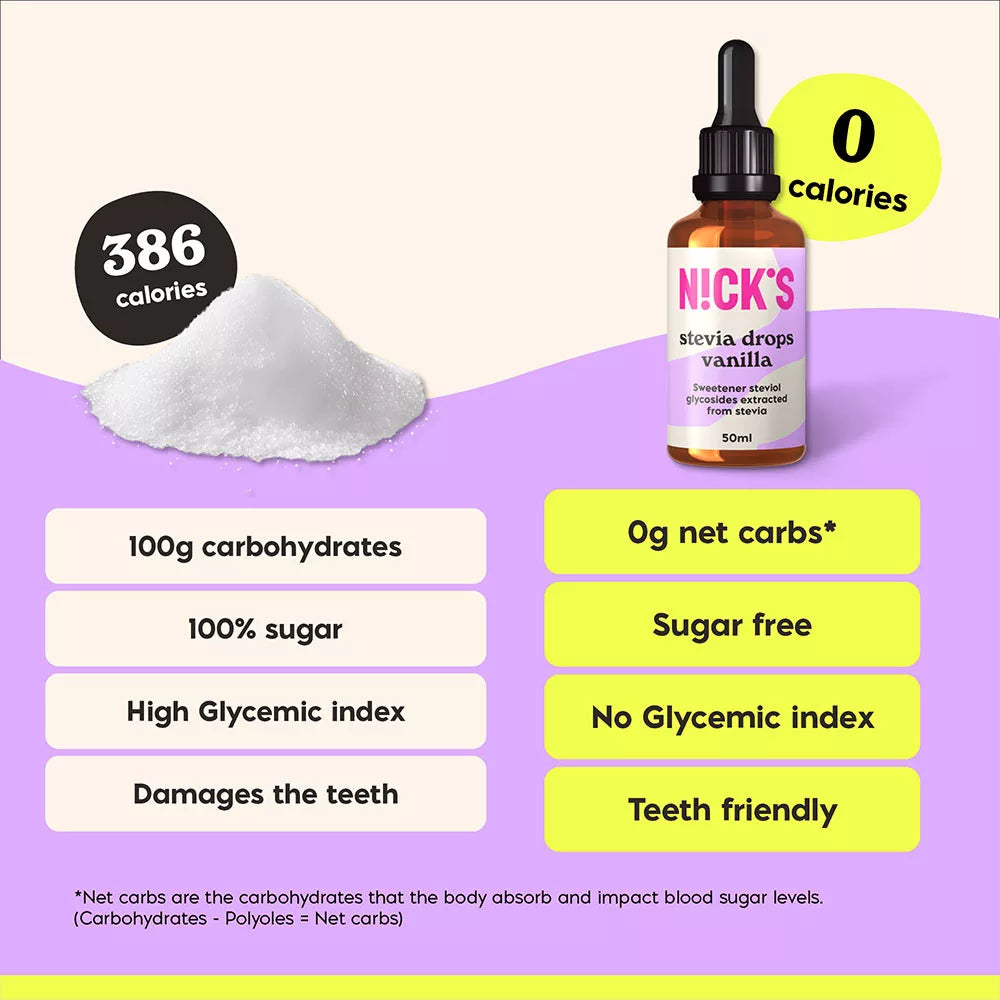 Nick's Stevia Drops (50 ml, Vanilla)