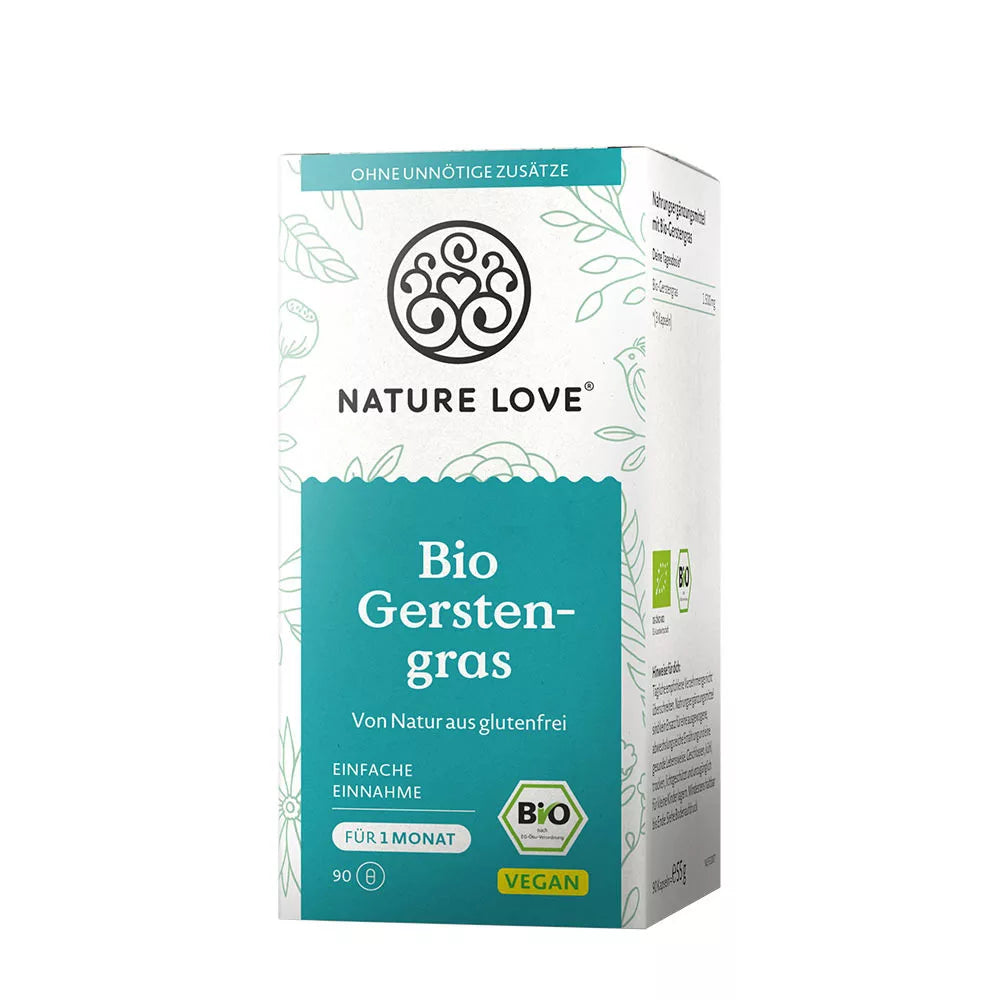Nature Love Organic Barley Grass (90 Veg Capsules)