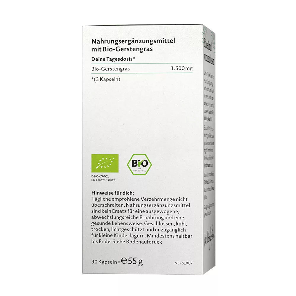 Nature Love Organic Barley Grass (90 Veg Capsules)