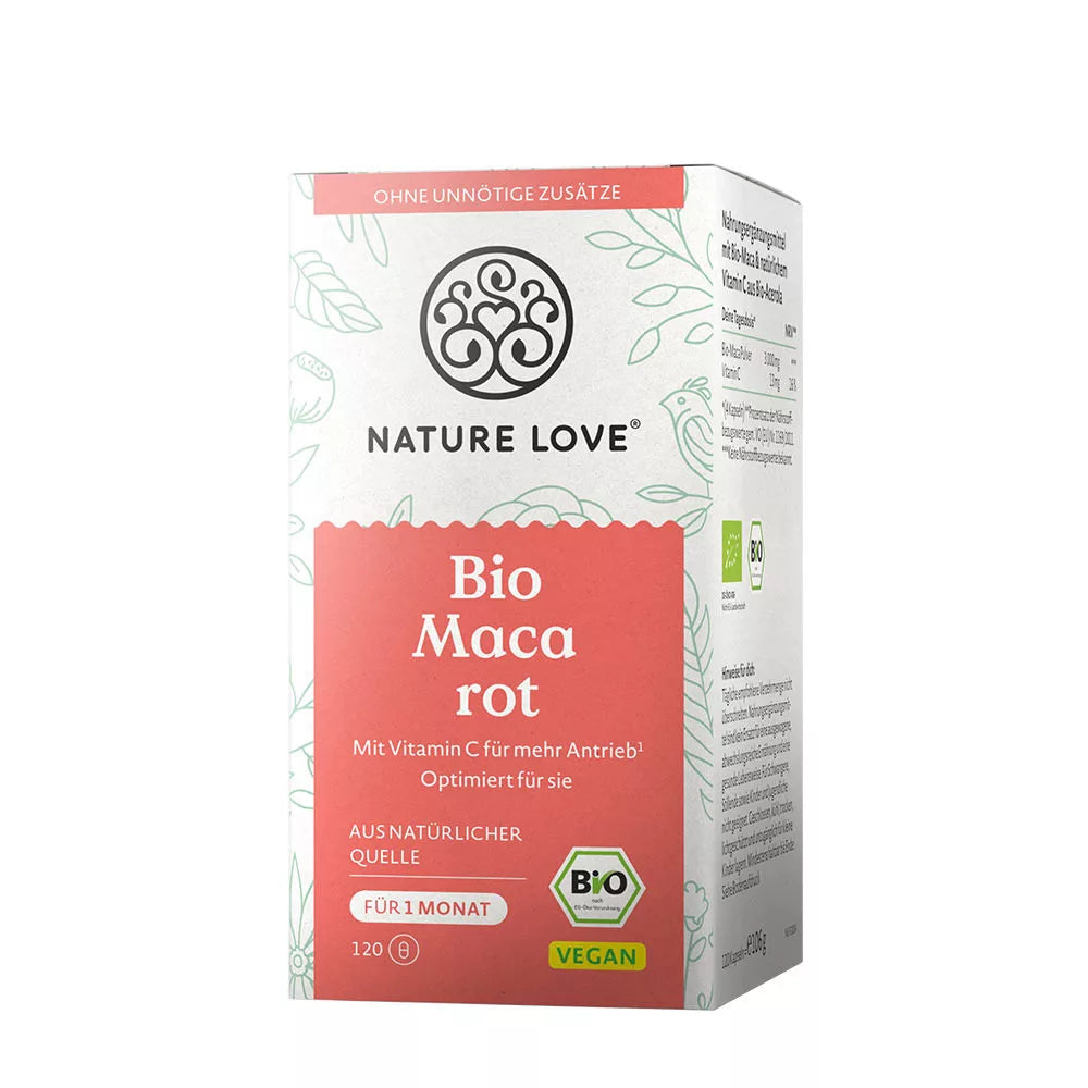 Nature Love Organic Red Maca (120 Capsules)