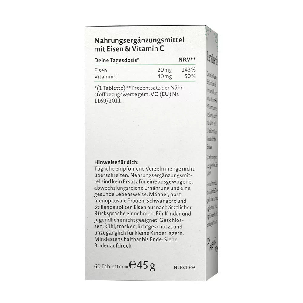 Nature Love Iron & Vitamin C (60 Tablets)