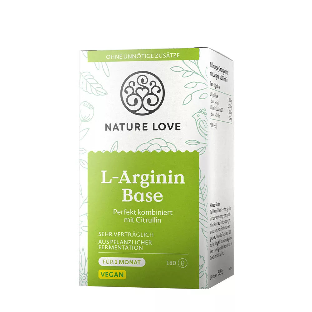 Nature Love L-Arginine Base (180 Capsules)