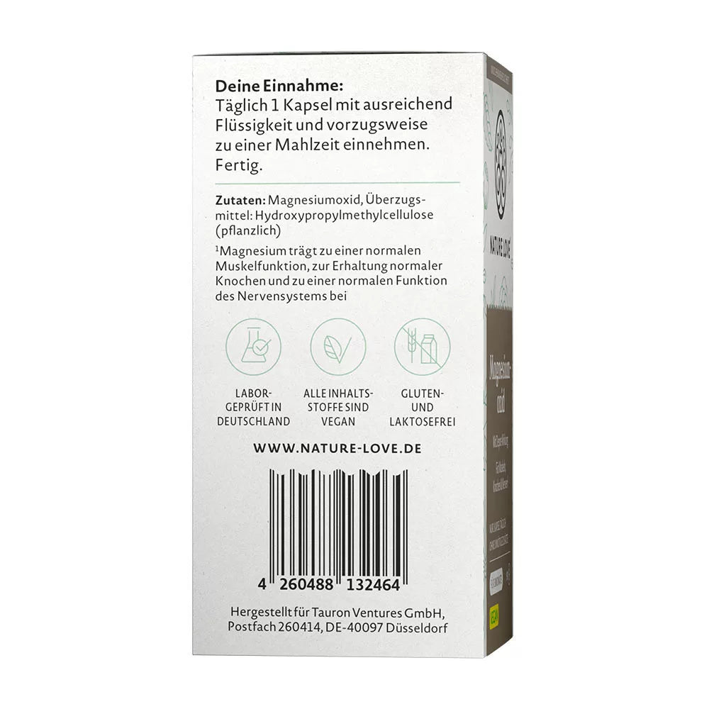 Nature Love Magnesium oxide (90 Capsules)