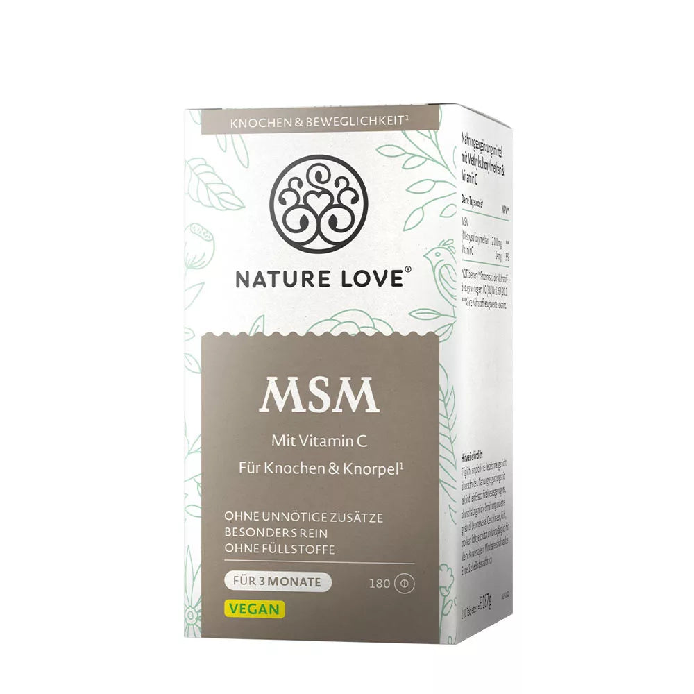 Nature Love MSM with Vitamin C (180 Tablets)
