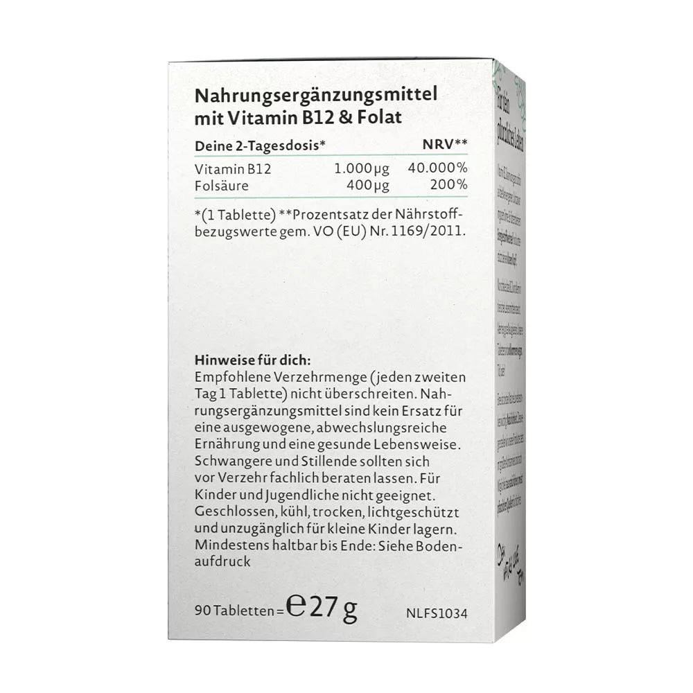 Nature Love Vitamin B12 (90 Veg Tablets)
