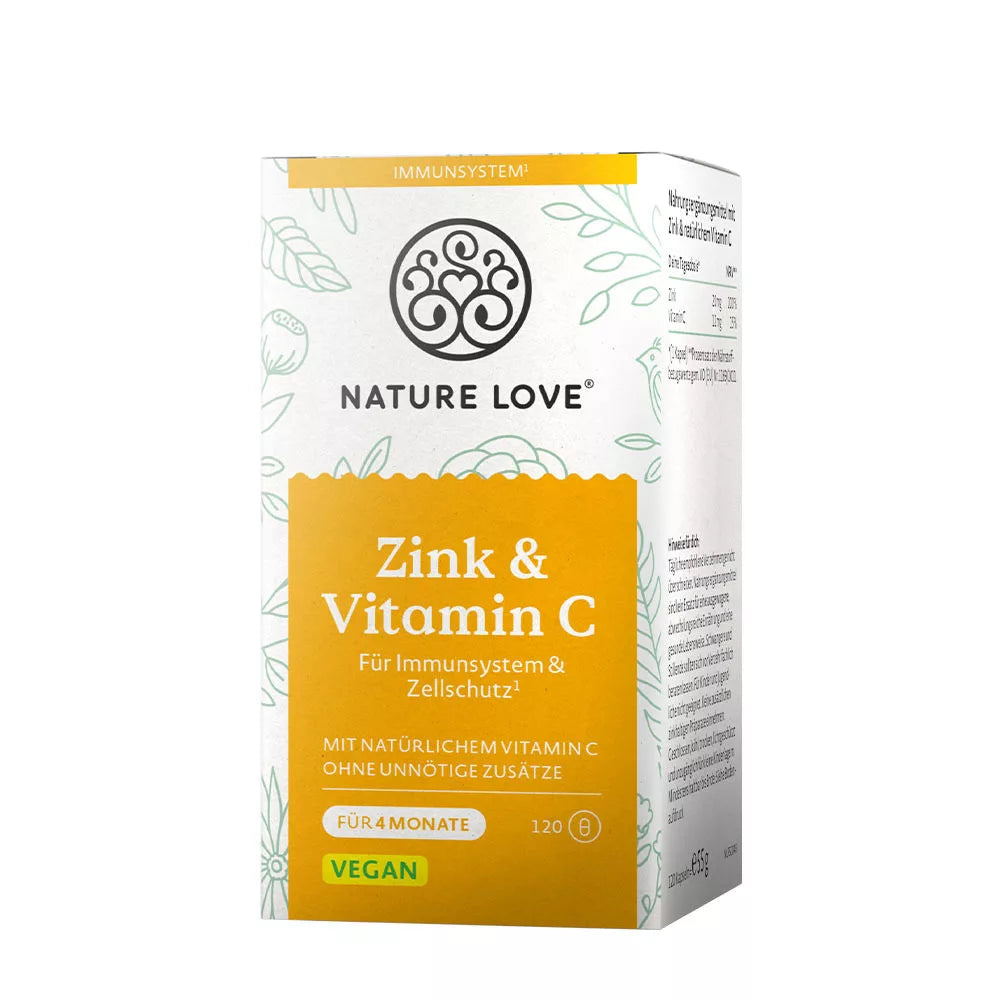 Nature Love Zink & Vitamin C (120 Capsules)
